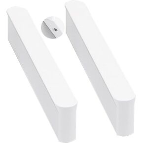 Wardrobe Door Handles,2pcs White Drawer Handles T Shape Aluminum Alloy Furniture Handle,Cupboard knockers Bedroom Knob Knobber for Dresser(Hole Distance 320mm)