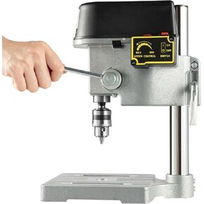Mini Bench Electric Drill Press 340W 110V Protable Benchtop Drill Press مع 3 سرعات آلة حفر الخشب المعدني لحفر الثقوب العمودية والزاوية
