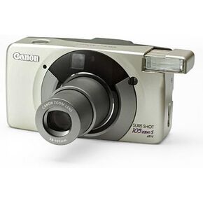 Canon بالتأكيد Shot 105s Zoom 35mm Camera
