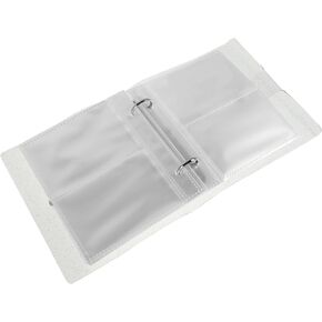 VICASKY 2pcs Portable Photo Album Binder Clear Refillable Notebook for Organizing Cards Material for Easy Storage Compact Use
