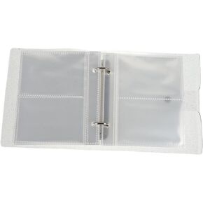 2pcs Clear Binder Holder Book Portable Photo Album with Refillable Pockets for Organized Picture Storage Durable Material for Use