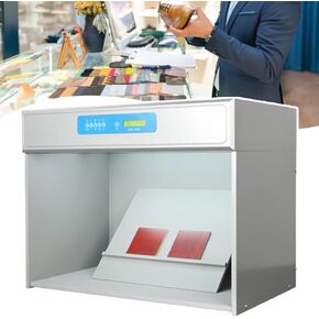 LED Light Box Color Matching Cabinet,Color Assessment Box with 7pcs Light Sources-D65/TL84/F/A/UV/CWF/TL83,Color Matching Cabinet for Textile Printing & Dyeing Materials