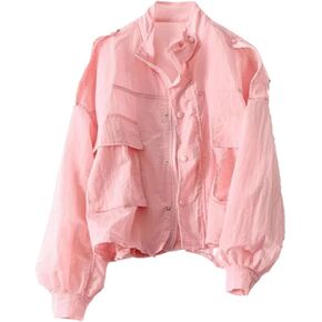 Lady Korean Sun Protection Clothing Coat Women UV-Proof Thin Loose Female Pocket Windbreaker Jacket in Saudi Arabia