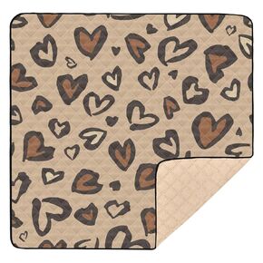Leopard Cheetah Print Soft Pated Baby Playmat للأرضيات خفيفة الوزن.