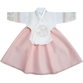 Striped Sleeves Dangui Girl Hanbok for 100~15y/o 4 Colors Korean Dress Baby Kids Hanbok Dol Baekil
