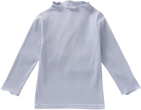 Kids Boys Girls Turtleneck Underwear Tops Basic Solid Color Long Sleeve T-Shirts Undershirts Spring Fall in Kuwait