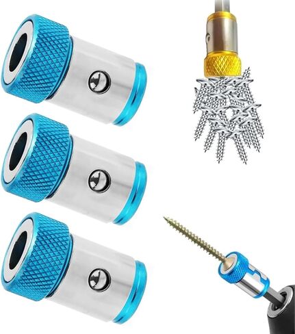 Universal Screwdriver Head Magnetic Ring, Magnetizer Screw Removable for Hex Screwdriver and Power Bits, Magnetic Screwdriver Bit Head, Multipack Magnetic Screw Ring Holders Household Tool (Mix) in Saudi Arabia