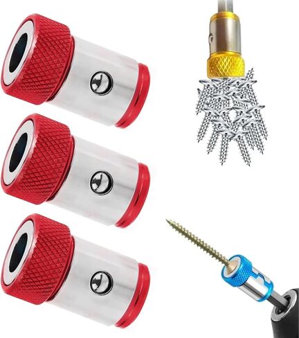 Universal Screwdriver Head Magnetic Ring, Magnetizer Screw Removable for Hex Screwdriver and Power Bits, Magnetic Screwdriver Bit Head, Multipack Magnetic Screw Ring Holders Household Tool (Mix) in Saudi Arabia