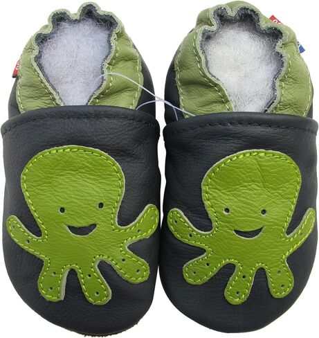 Carozoo Boys Girls Soft Sole Leather Baby Shoes Slippers Toddler Kids Child in Kuwait