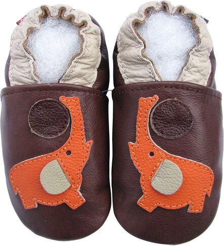 Carozoo Boys Girls Soft Sole Leather Baby Shoes Slippers Toddler Kids Child in Kuwait
