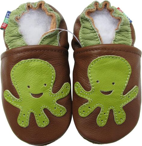 Carozoo Boys Girls Soft Sole Leather Baby Shoes Slippers Toddler Kids Child in Kuwait