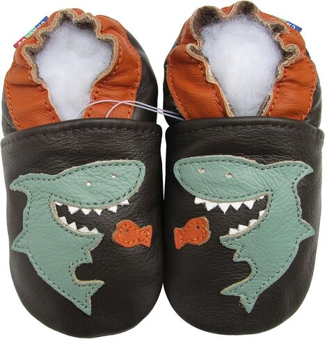 Carozoo Boys Girls Soft Sole Leather Baby Shoes Slippers Toddler Kids Child in Kuwait
