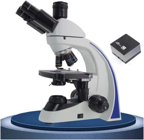 Microscope 40X-1000X Lab Biological/Trinocular Microscope Set with USB 5MP/14MP HDMI Camera /9 inch HD Monitor(Set 2 Trinocular) in Saudi Arabia