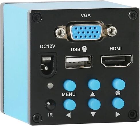 1080P 14MP HDMI VGA Industrial Video Microscope Camera Industry C Mount Camera for Phone Tablet PCB IC Observe Soldering Repair(HDMI Type-c) in Saudi Arabia