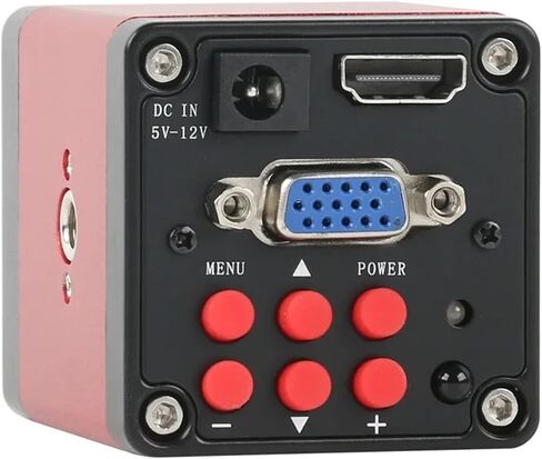 1080P 14MP HDMI VGA Industrial Video Microscope Camera Industry C Mount Camera for Phone Tablet PCB IC Observe Soldering Repair(HDMI Type-c) in Saudi Arabia