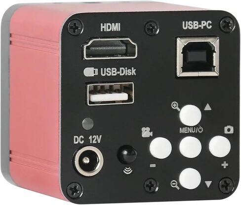 1080P 14MP HDMI VGA Industrial Video Microscope Camera Industry C Mount Camera for Phone Tablet PCB IC Observe Soldering Repair(HDMI Type-c) in Saudi Arabia
