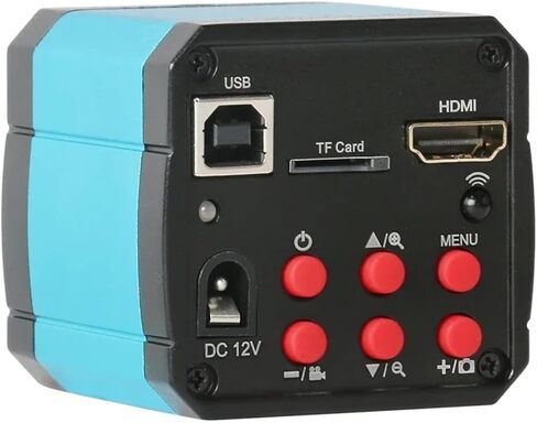 1080P 14MP HDMI VGA Industrial Video Microscope Camera Industry C Mount Camera for Phone Tablet PCB IC Observe Soldering Repair(HDMI Type-c) in Saudi Arabia