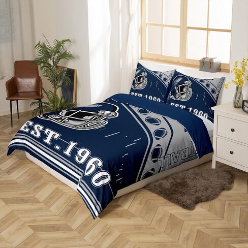 Erosebridal Sports Davet Cover Toddler ، American Football City Bedding String for Boys Teens Ons ، City Classic Dallas Cofforter Cover ، Sports Thief Serft Decor in Kuwait