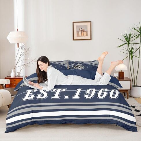 Erosebridal Sports Davet Cover Toddler ، American Football City Bedding String for Boys Teens Ons ، City Classic Dallas Cofforter Cover ، Sports Thief Serft Decor in Kuwait