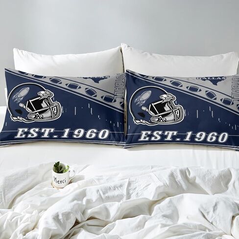 Erosebridal Sports Davet Cover Toddler ، American Football City Bedding String for Boys Teens Ons ، City Classic Dallas Cofforter Cover ، Sports Thief Serft Decor in Kuwait