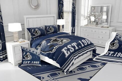 Erosebridal Sports Davet Cover Toddler ، American Football City Bedding String for Boys Teens Ons ، City Classic Dallas Cofforter Cover ، Sports Thief Serft Decor in Kuwait
