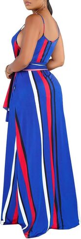 Womens Plus Size Bohemian Hawaiian Vacation Sundress Summer Long Maxi Beach Dresses with Pockets Black in Saudi Arabia