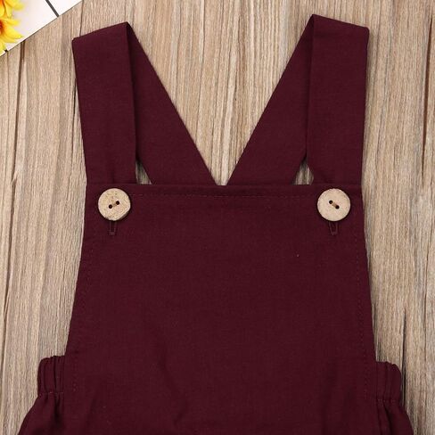 Newborn Baby Boy Girl Cotton Line Sleeveless Straps Bodysuit Romper Jumpsuit Outfits Summer Overalls Clothes in Kuwait