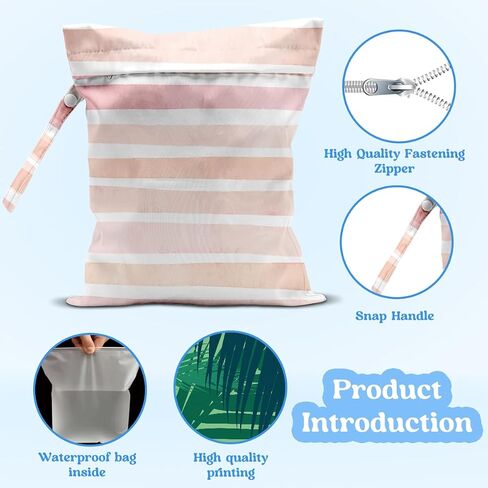 Wet Dry Bag, Wet Bag for Swimsuit, Travel, Beach, Pool, Diapers, Dirty Yoga Gym Clothes, Summer Vacation Essentials, Summer Travel Gifts for Women in Saudi Arabia
