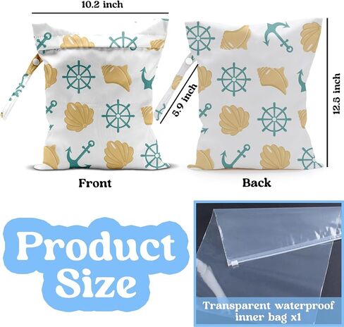 Wet Dry Bag, Wet Bag for Swimsuit, Travel, Beach, Pool, Diapers, Dirty Yoga Gym Clothes, Summer Vacation Essentials, Summer Travel Gifts for Women in Saudi Arabia