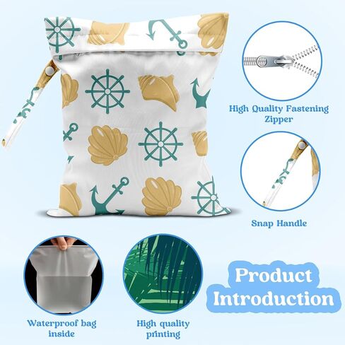 Wet Dry Bag, Wet Bag for Swimsuit, Travel, Beach, Pool, Diapers, Dirty Yoga Gym Clothes, Summer Vacation Essentials, Summer Travel Gifts for Women in Saudi Arabia