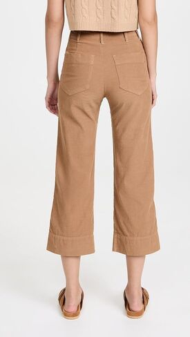 بنطال VELVET BY GRAHAM & SPENCER النسائي من Vera Corduroy بأرجل واسعة، Aloe، 4 in Kuwait