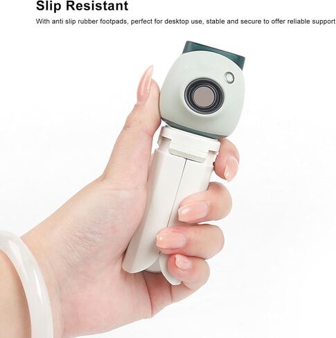 2PCS Mini Camera Tripod, Foldable Desktop Tripod Non Slip Camera Holder Handle Grip Stabilizer with 1/4 Inch Screw for PAL EVO 70 Camera (White) in Saudi Arabia