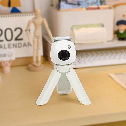 2PCS Mini Camera Tripod, Foldable Desktop Tripod Non Slip Camera Holder Handle Grip Stabilizer with 1/4 Inch Screw for PAL EVO 70 Camera (White) in Saudi Arabia