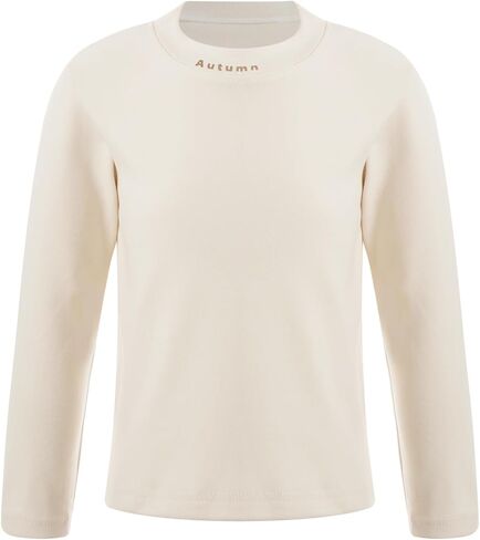 Hansber Baby Girls Boys Thermal Underwear Top Kids Long Sleeve Mock Neck T-Shirts Autumn Winter Base Shirts in Saudi Arabia