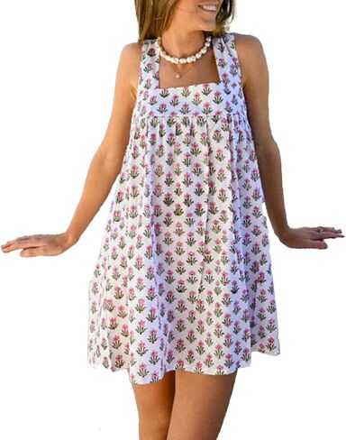 Women Cute Babydoll Mini Dress,Ruffle Strap Maternity Dresses,Cute Summer Dresses for Teen Girls,Floral Skirt in Saudi Arabia