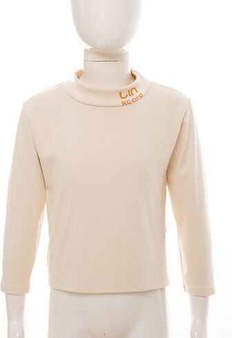 طفل فتيان فتيات غير رسمية طويلة الأكمام الداخلية الحرارية العليا للطباعة طباعة القمصان العنق في فصل الشتاء in Kuwait