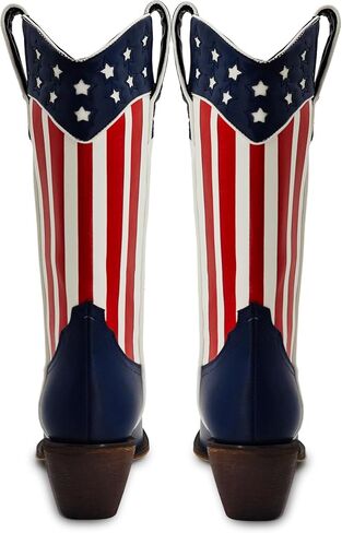 RKQ Women's Sparkle Metallic Mid Calf Cowboy Boots Glitter Wide-calf Embroidered Cowgirl Boots Western Booties Pointed Toe Chunky Block Heel Pull On Tabs classic sexy party Boots in Kuwait