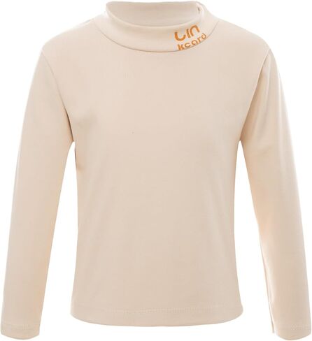 TiaoBug Baby Boys Girls Solid Letter Print Mock Thermal Underwear Tops Undershirts Long Sleeve Baselayer T-Shirts in Kuwait