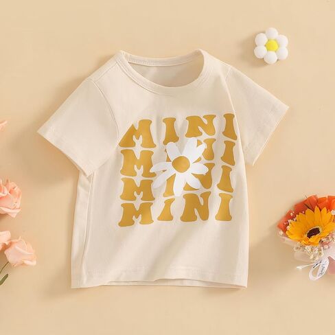 Mommy and Me Matching Shirts Mama and Mini Shirts Summer Family Matching Letter Tops in Saudi Arabia