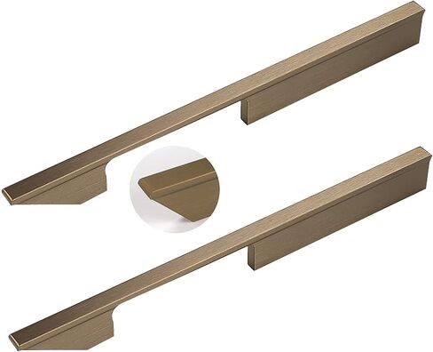 Wardrobe Door Handles,Drawer Handles Aluminum Alloy Bronze Furniture Handle,Cupboard knockers Bedroom Knob Knobber for Dresser,2pcs(Hole Distance 192mm) in Saudi Arabia