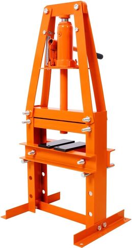 Press Heyraulic Shop 6-Ton-Penchtop A-Frame Press مع ارتفاع قابل للتعديل ، Press Plates وصمام السلامة ، الصحافة الهيدروليكية الصغيرة للمرآب ، إصلاح السيارات وتصنيع المعادن (Orange) in Kuwait