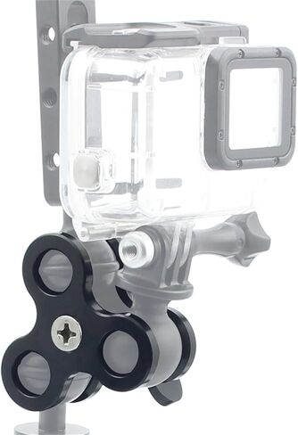 Alloy Triple Holes Ball Clamp 3 Mount Hole for Underwater Photography Diving Light System, Photography Diving Camera Accessories in Kuwait
