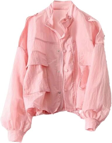 Lady Korean Sun Protection Clothing Coat Women UV-Proof Thin Loose Female Pocket Windbreaker Jacket in Saudi Arabia