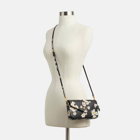 Coach Floral Printed Leather Wyn Crossbody, Black/Multi in Saudi Arabia