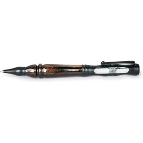 Woodriver Project Kit - Hourglass Twist Ballpoint Pen Kit - Flat Black Pearl