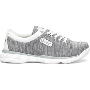 Dexter Womens Ainslee Bowling Shoes Wide Width - Grey/White 5