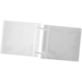 Loose Leaf Photo Album with Sleeves Watercolor Art Storage Binder Transparent Photo Sleeves for Organizing Artwork Business Cards Material for Protection Easy Viewing