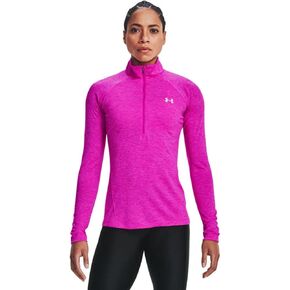 Under Armour Women's Standard Tech Twist ½ Zip Long-Sleeve Pullover, (743) Lime Yellow/White/Metallic Silver, XX-Large in Saudi Arabia