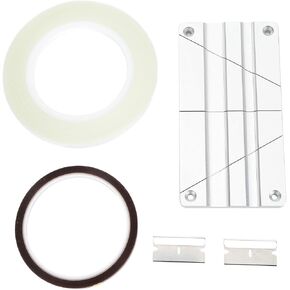 1/2 1/4 10 Inch Tape Splicing Block Kit for Revoxsonido Open Reel Tape Professional Studio Grade CNC Aluminum Block with Leader Tape Splicing Tape and (Gold)(Green)