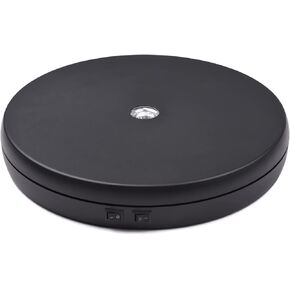 Rotating Display Stand Electric Motorized Photography Turntable 360 Degree Rotatable Display with LED Light for Product Shooting Jewelry Watch Display